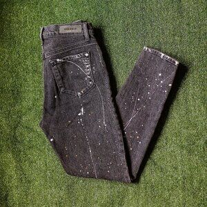 Baldwin Karlie Black Paint Splattered Jean